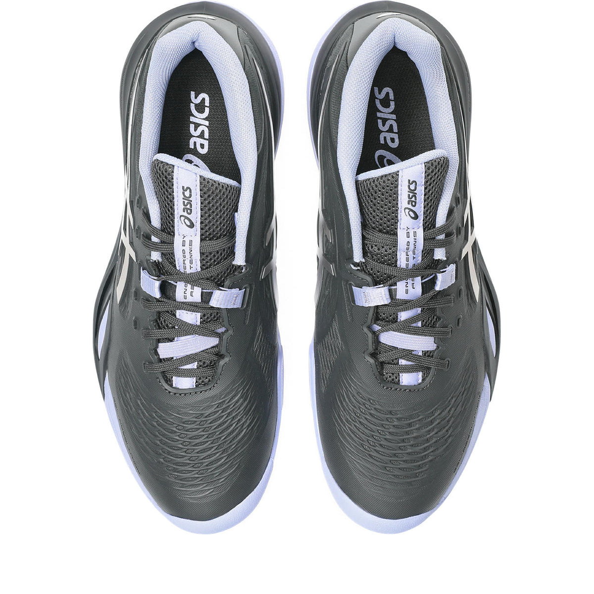 Asics womens shoes  neutral running shoes mens  sneakers Gel-Resolution ¨C Dark Grey/Silver/Lavender Tennis Sneaker