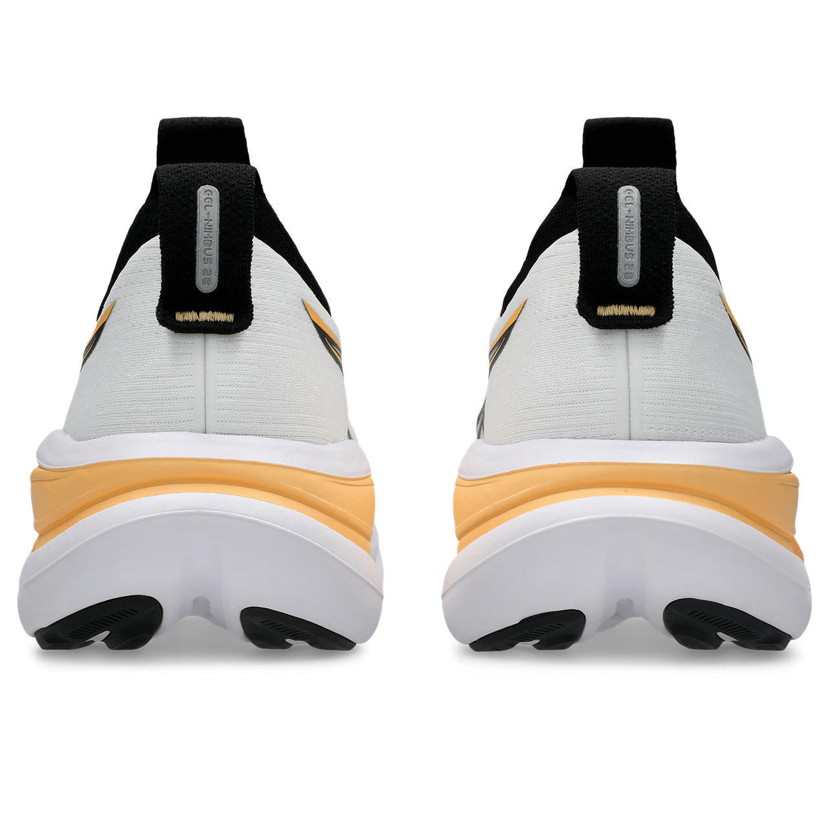 Asics womens shoes  neutral running shoes mens  sneakers  Gel-Nimbus 27 White / Black / Orange