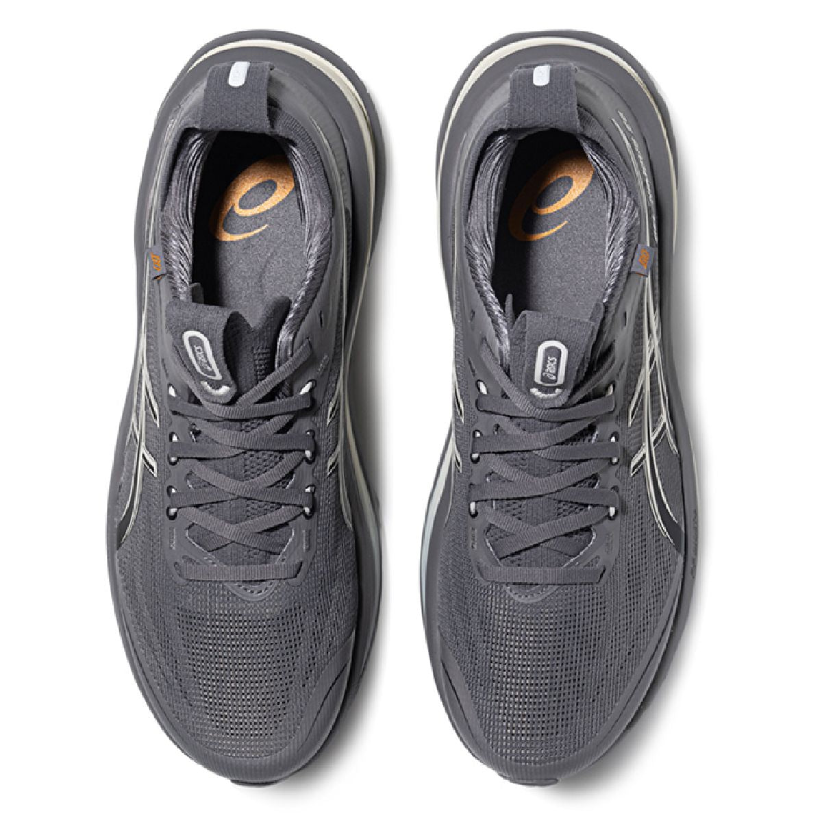 Asics womens shoes  neutral running shoes mens  sneakers  Gel-Nimbus 28 Charcoal Gray / Silver / Beige