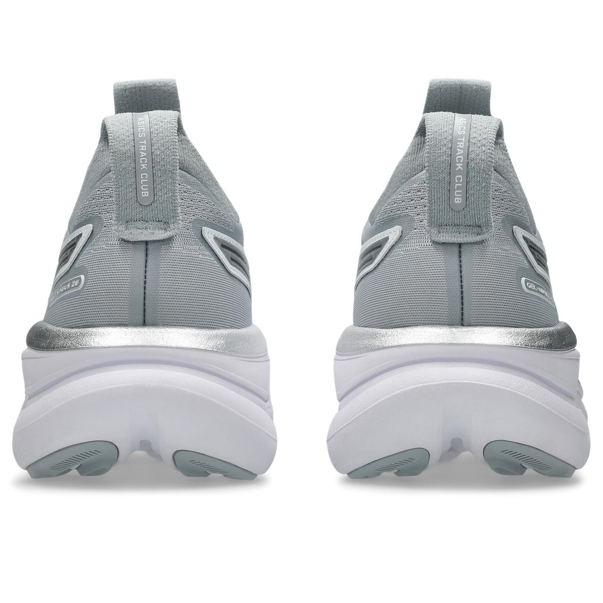 Asics womens shoes  neutral running shoes mens  sneakers Gel-Nimbus 28 Light Gray / Silver / White