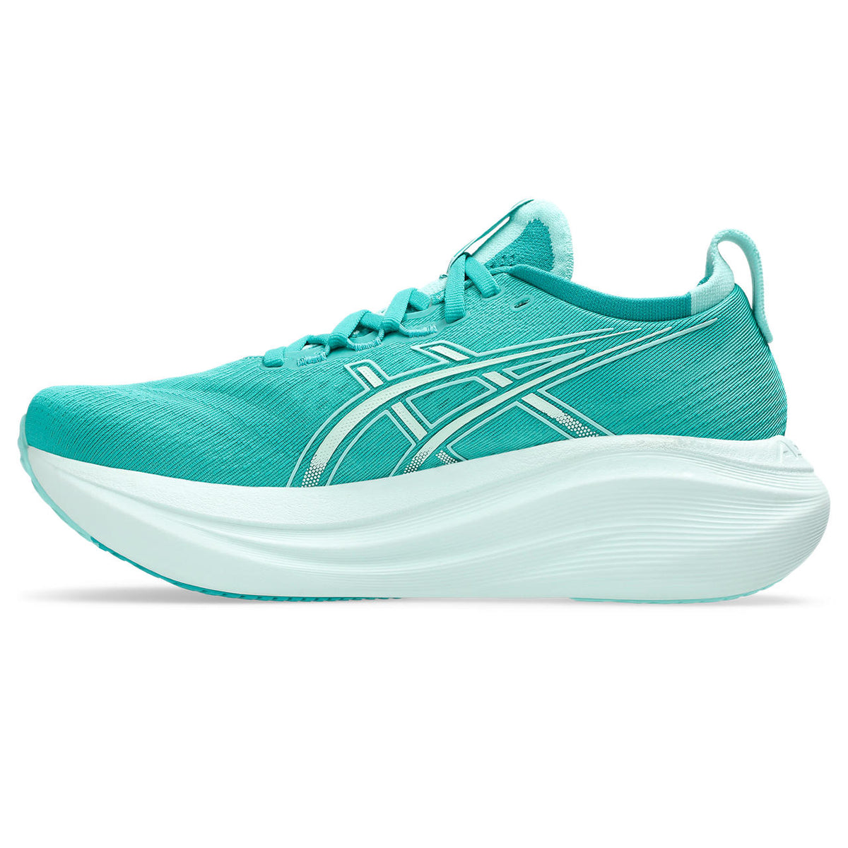 Asics womens shoes  neutral running shoes mens  sneakers  Gel-Nimbus 28 ¨C Turquoise/White Running Shoe