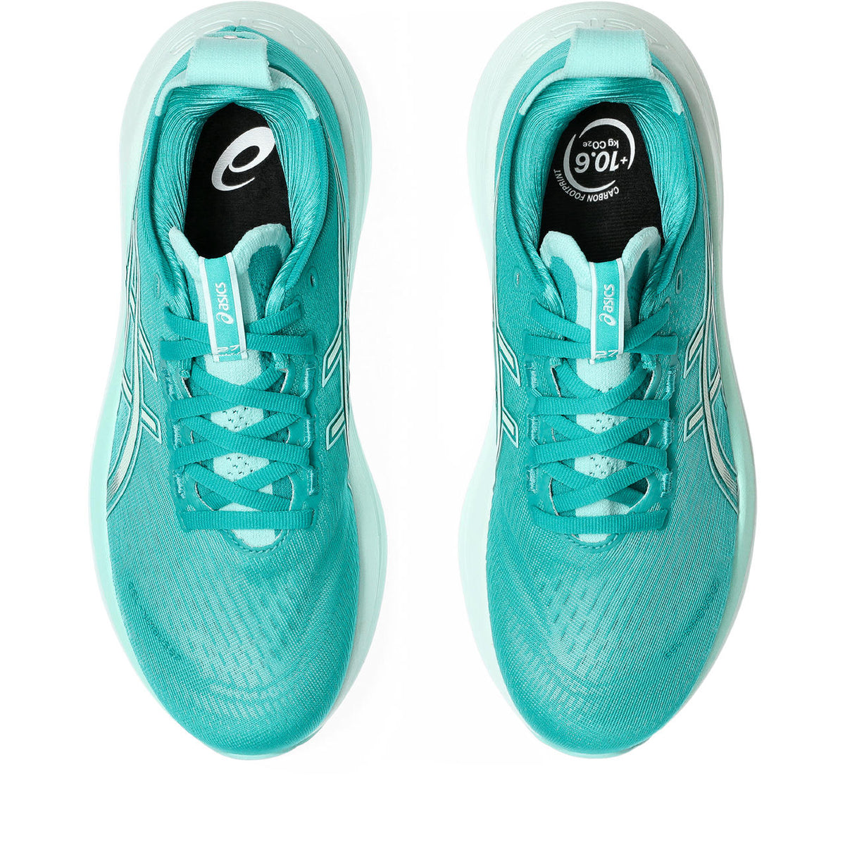 Asics womens shoes  neutral running shoes mens  sneakers  Gel-Nimbus 28 ¨C Turquoise/White Running Shoe