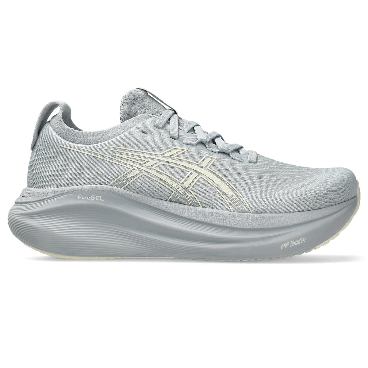 Asics womens shoes  neutral running shoes mens  sneakers  Gel-Nimbus 28 ¨C Light Grey/Cream Running Shoe
