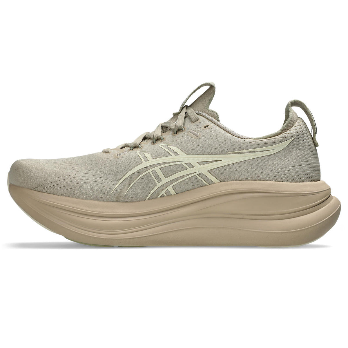 Asics womens shoes  neutral running shoes mens  sneakers Gel-Nimbus 28 ¨C Khaki/Beige Running Shoe
