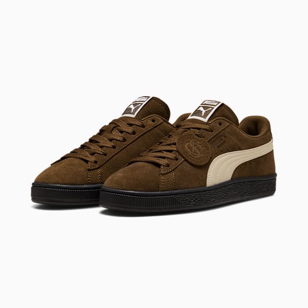 Puma Suede ¡ª Brown / Beige / Badge puma shoes for men  womens shoes  roma shoes