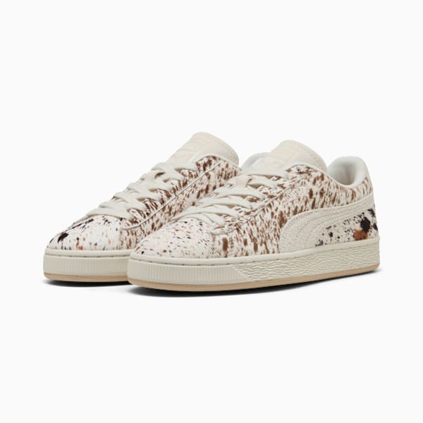 Puma Suede ¡ª Cream / Cow Print puma shoes for men  womens shoes  roma shoes