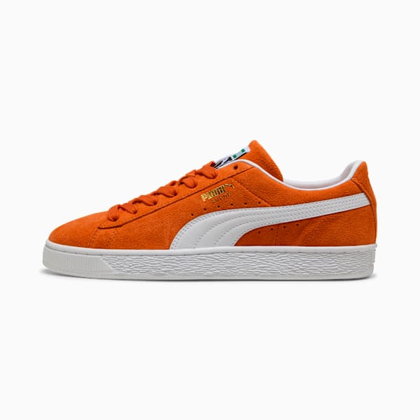 PUMA Suede Classic Orange?White?Gold puma shoes for men  womens shoes  roma shoes