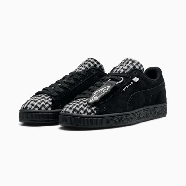 PUMA Suede Classic ¡Á Porsche Black Houndstooth puma shoes for men  womens shoes  roma shoes
