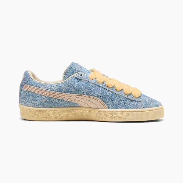 PUMA Suede Denim Blue-Vintage Cream-Gold puma shoes for men  womens shoes  roma shoes