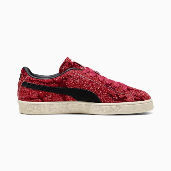 PUMA Suede Red Textured Camo-Black-Vintage Off-White puma shoes for men  womens shoes  roma shoes