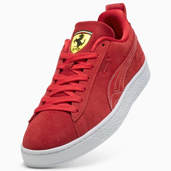 PUMA Suede Santhonia Tavares Red-White Stitching puma shoes for men  womens shoes  roma shoes