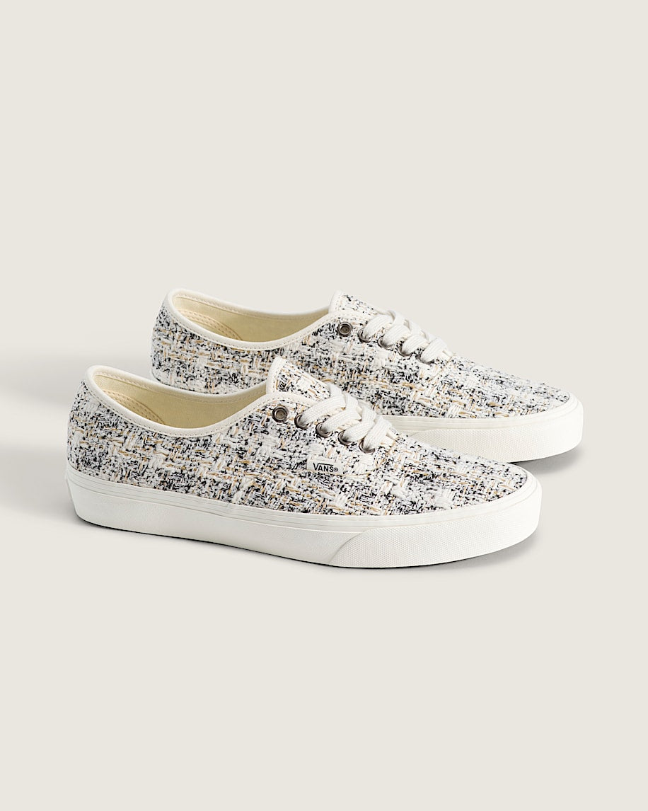 Vans Authentic White Black Tweed slip on shoes mens vans womens vans shoes slip on