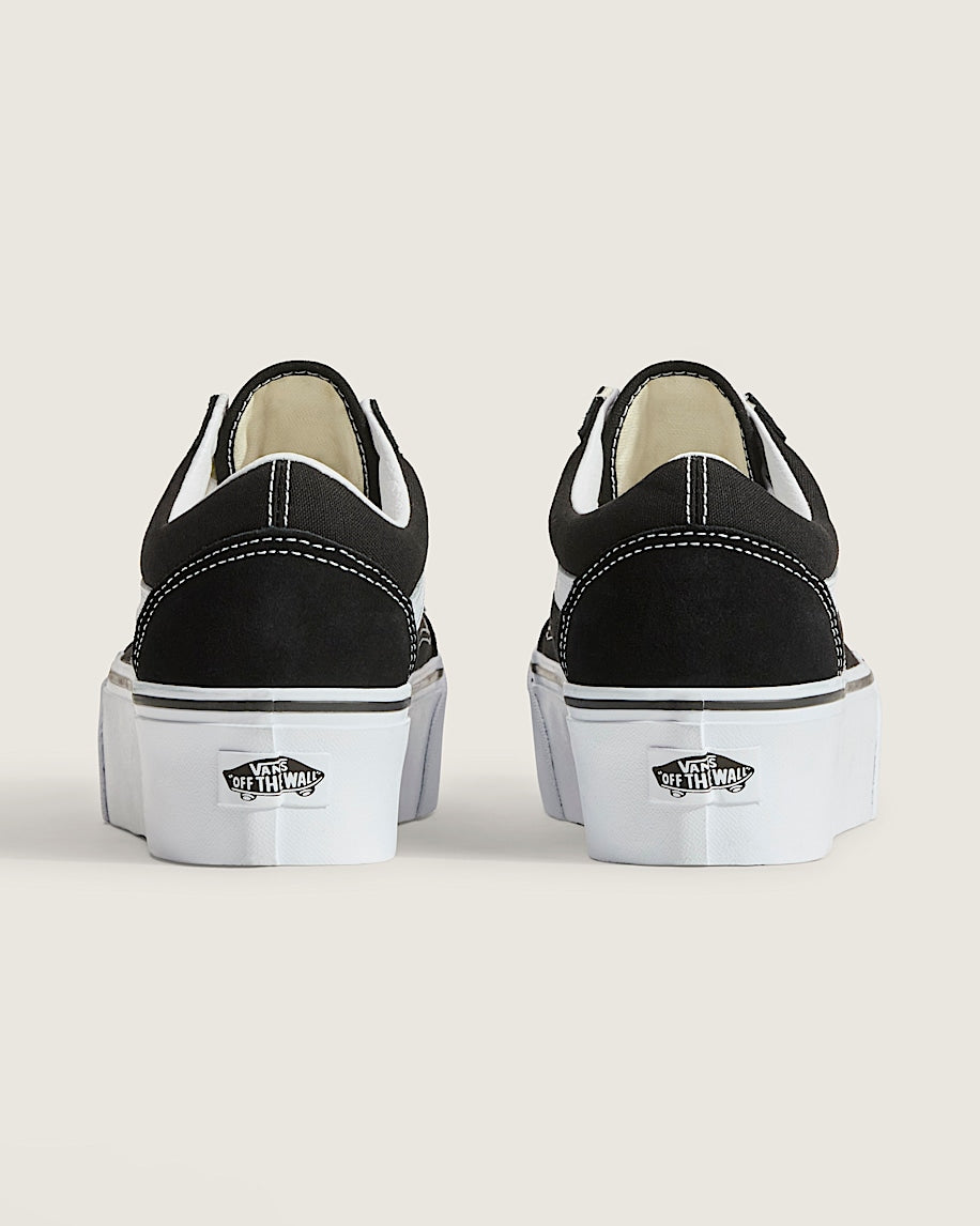 Vans Old Skool Stackform Black White slip on shoes mens vans womens vans shoes slip on