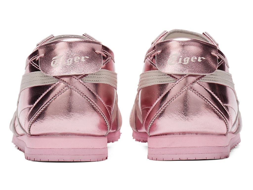 Onitsuka Tiger Mexico 66 Unisex Sneakers ¨C Metallic Pink White Stripe  running shoes women asics mens shoes