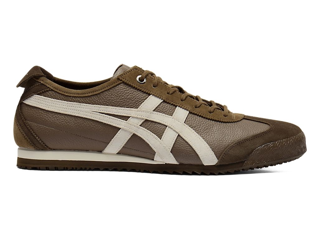 Onitsuka Tiger Mexico 66 Unisex Sneakers ¨C Brown Off-White Stripe  running shoes women asics mens shoes