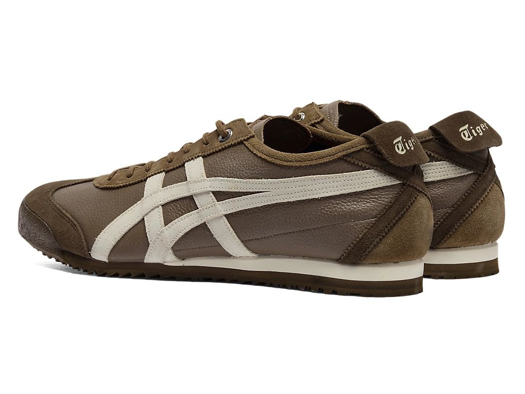 Onitsuka Tiger Mexico 66 Unisex Sneakers ¨C Brown Off-White Stripe  running shoes women asics mens shoes