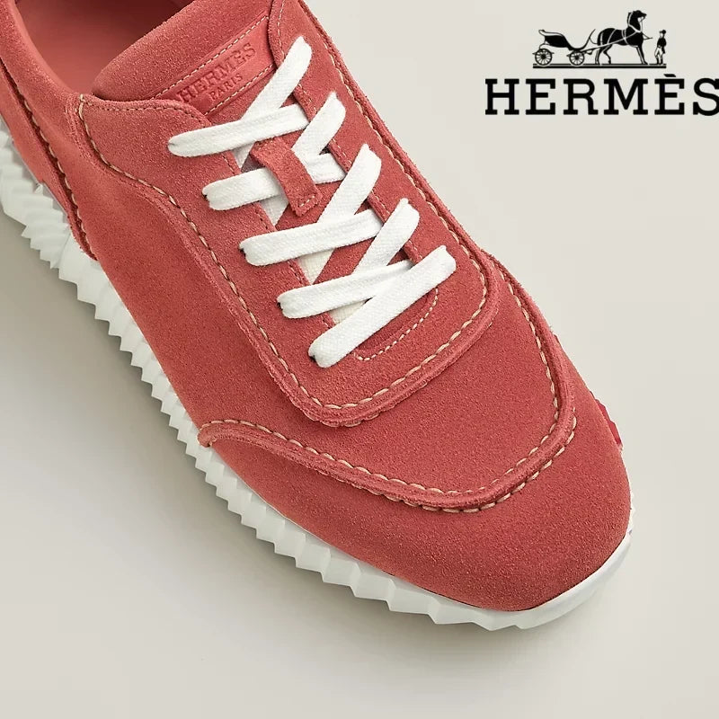 Herm¨¨s Red Suede Bouncing Sneaker
