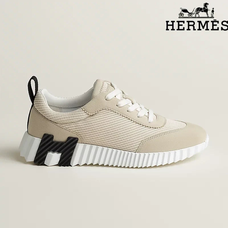 Herm¨¨s Beige Electric Sneakers