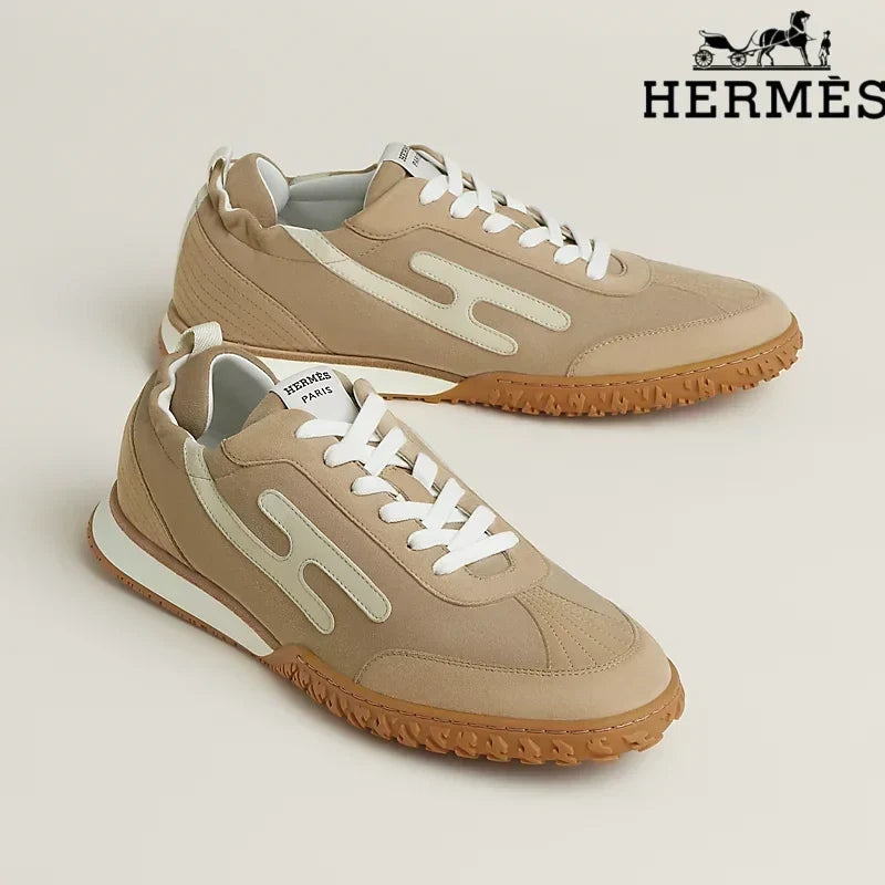 Herm¨¨s Beige Bouncing Sneakers