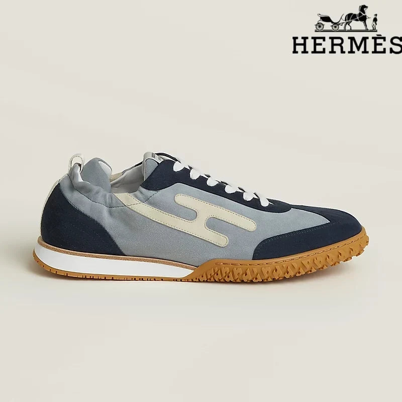 Herm¨¨s Navy Grey Bouncing Sneakers
