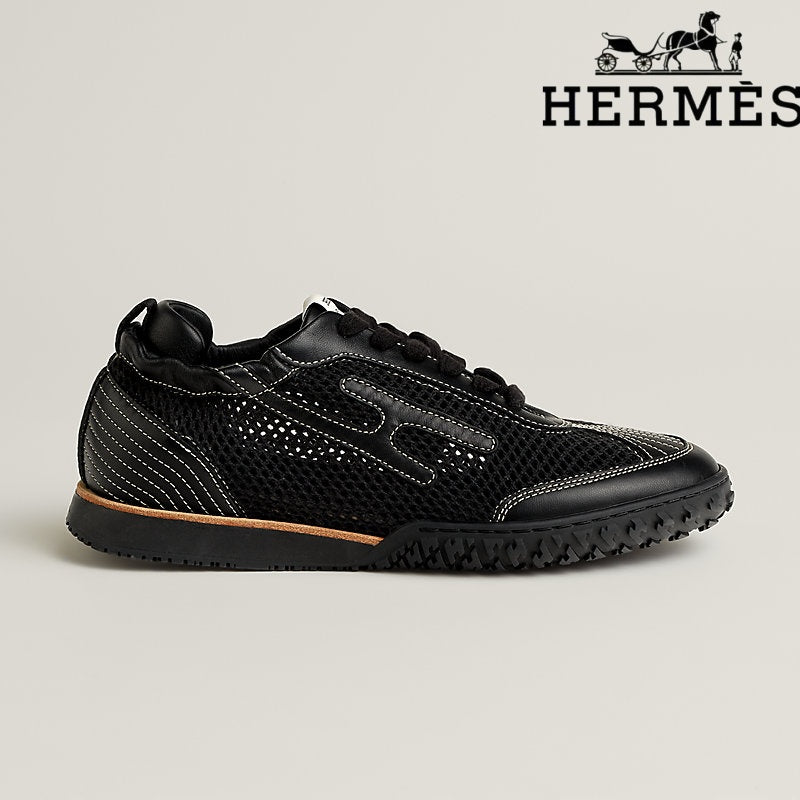 Herm¨¨s Jet Sneaker in Noir Black Mesh