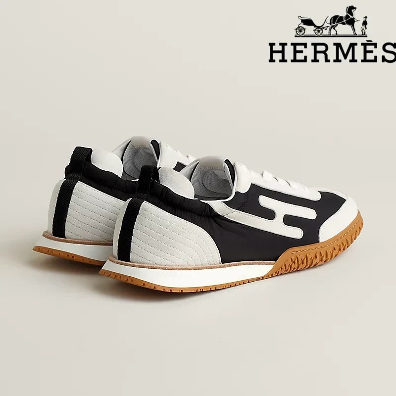 Herm¨¨s Jet Sneaker in Black and White Panels