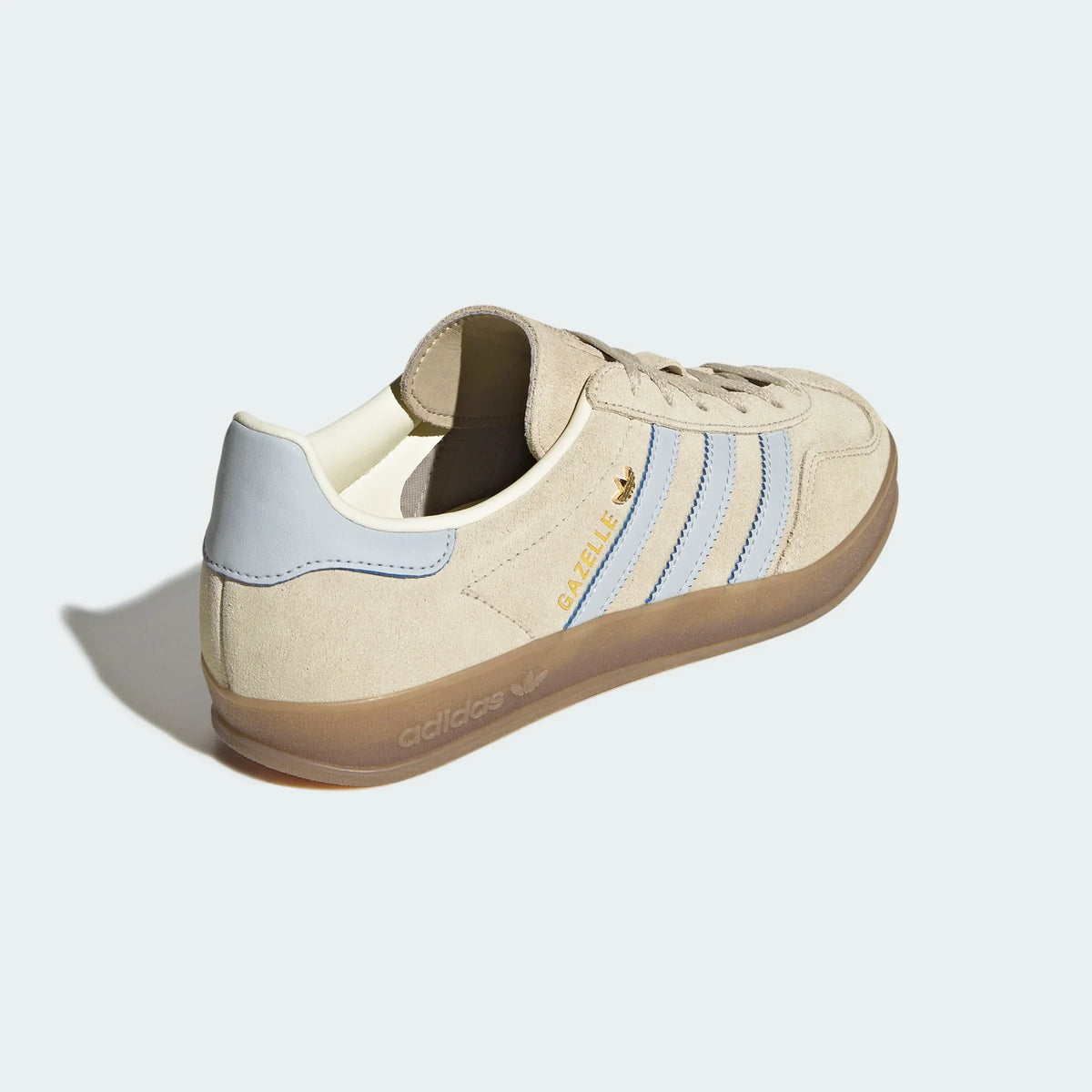 Adidas Originals ¨C Beige / Light Blue Suede Casual Sneakers