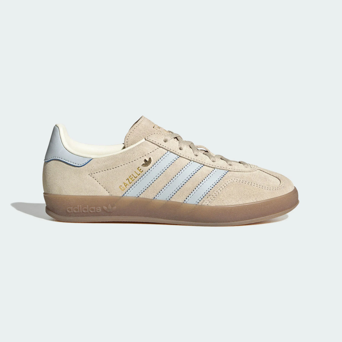 Adidas Originals ¨C Beige / Light Blue Suede Casual Sneakers