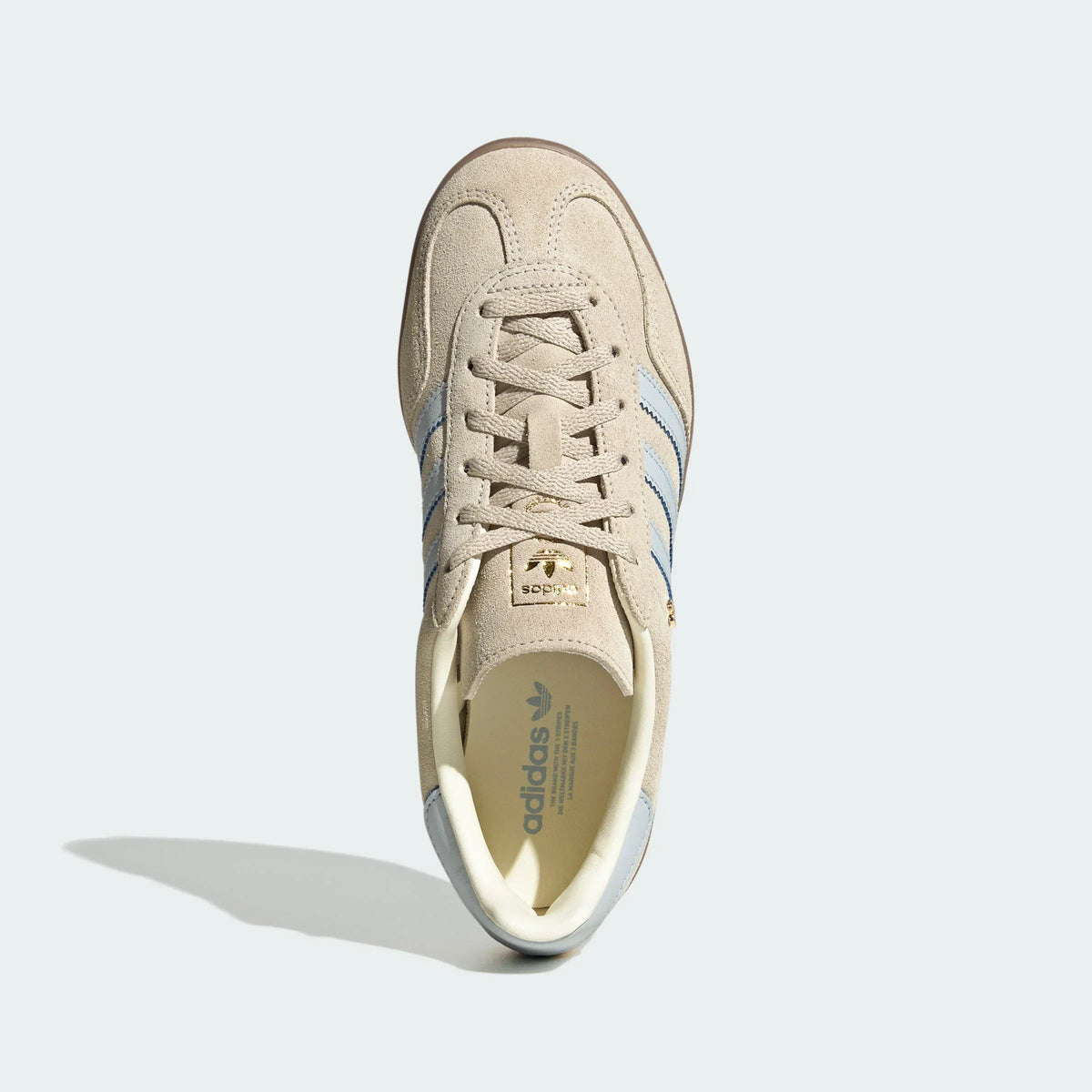 Adidas Originals ¨C Beige / Light Blue Suede Casual Sneakers