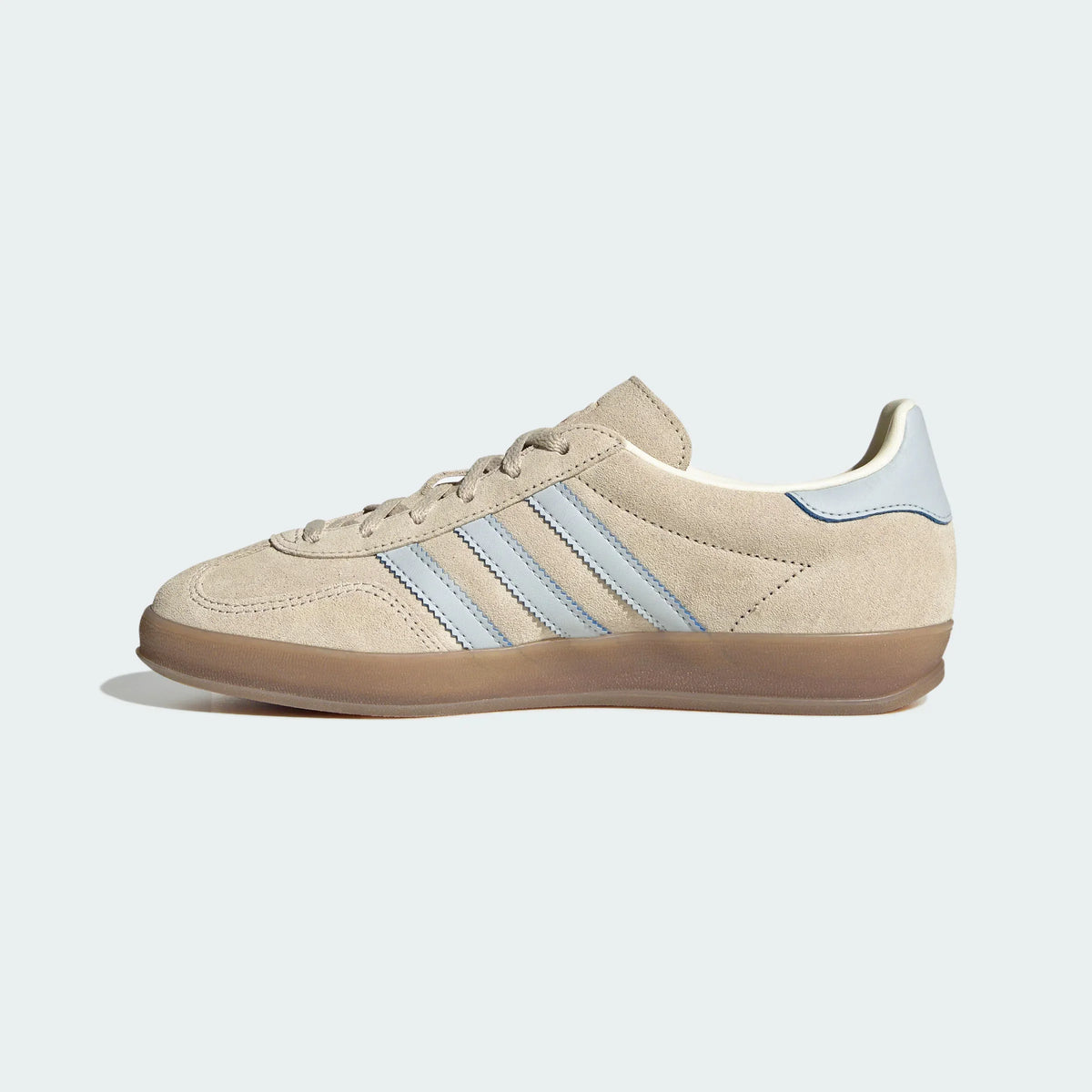 Adidas Originals ¨C Beige / Light Blue Suede Casual Sneakers
