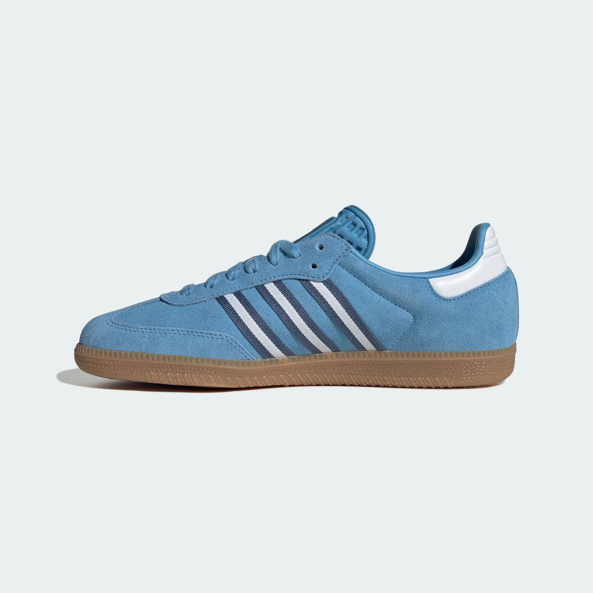 Adidas Originals ¨C Light Blue / White Suede Casual Sneakers