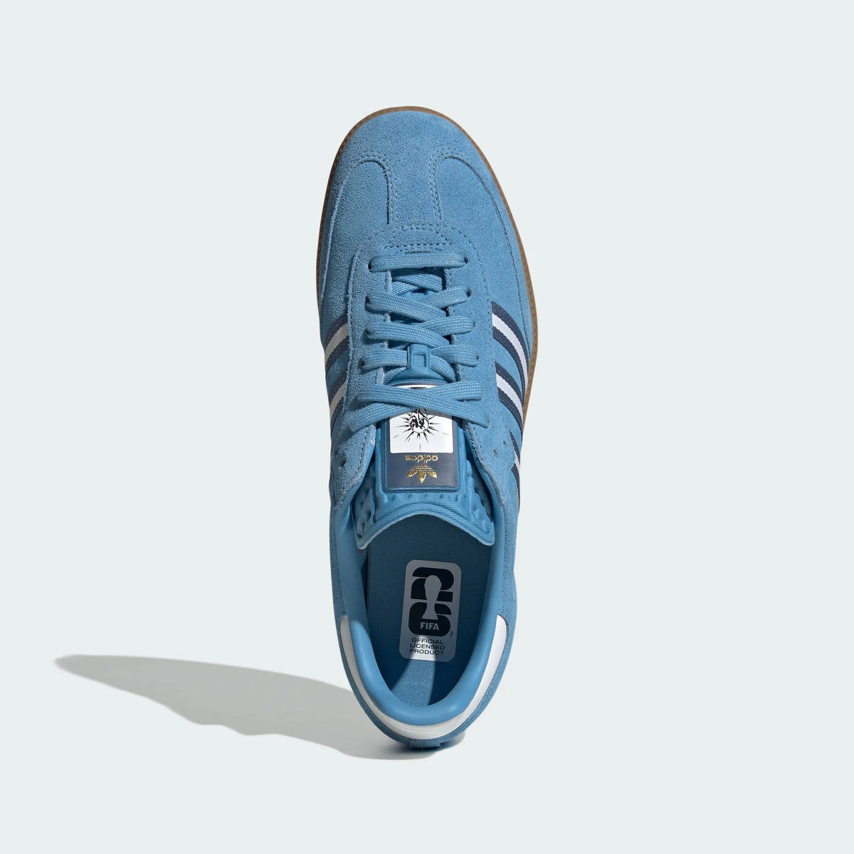 Adidas Originals ¨C Light Blue / White Suede Casual Sneakers