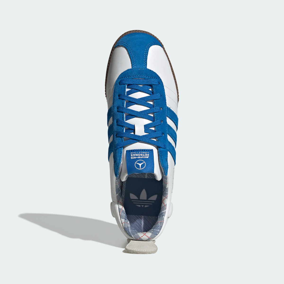 Adidas Originals ¨C White / Blue Leather Retro Casual Sneakers