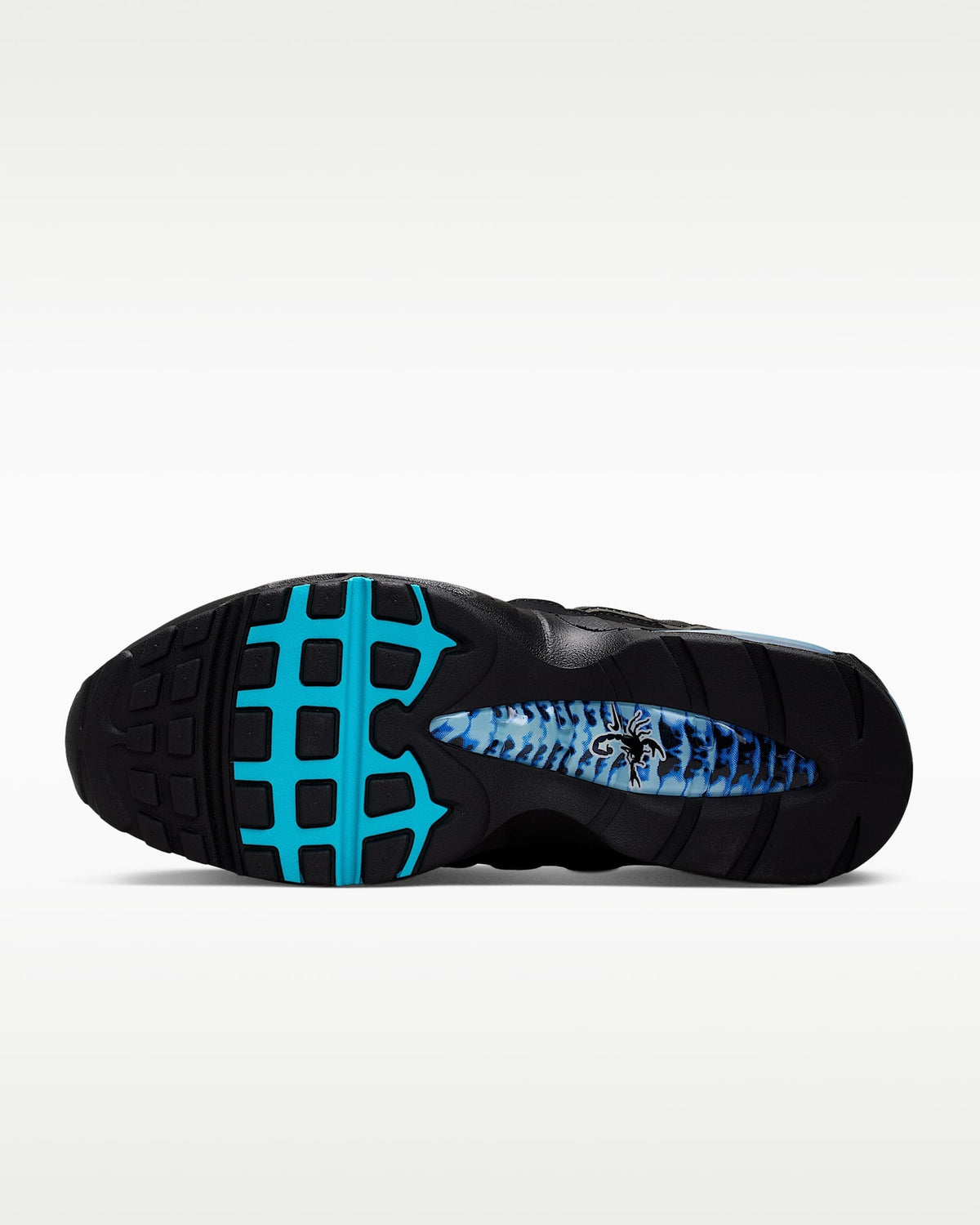 Nike Air Max 95 ¨C Black / Cyan Mesh Athletic Sneakers