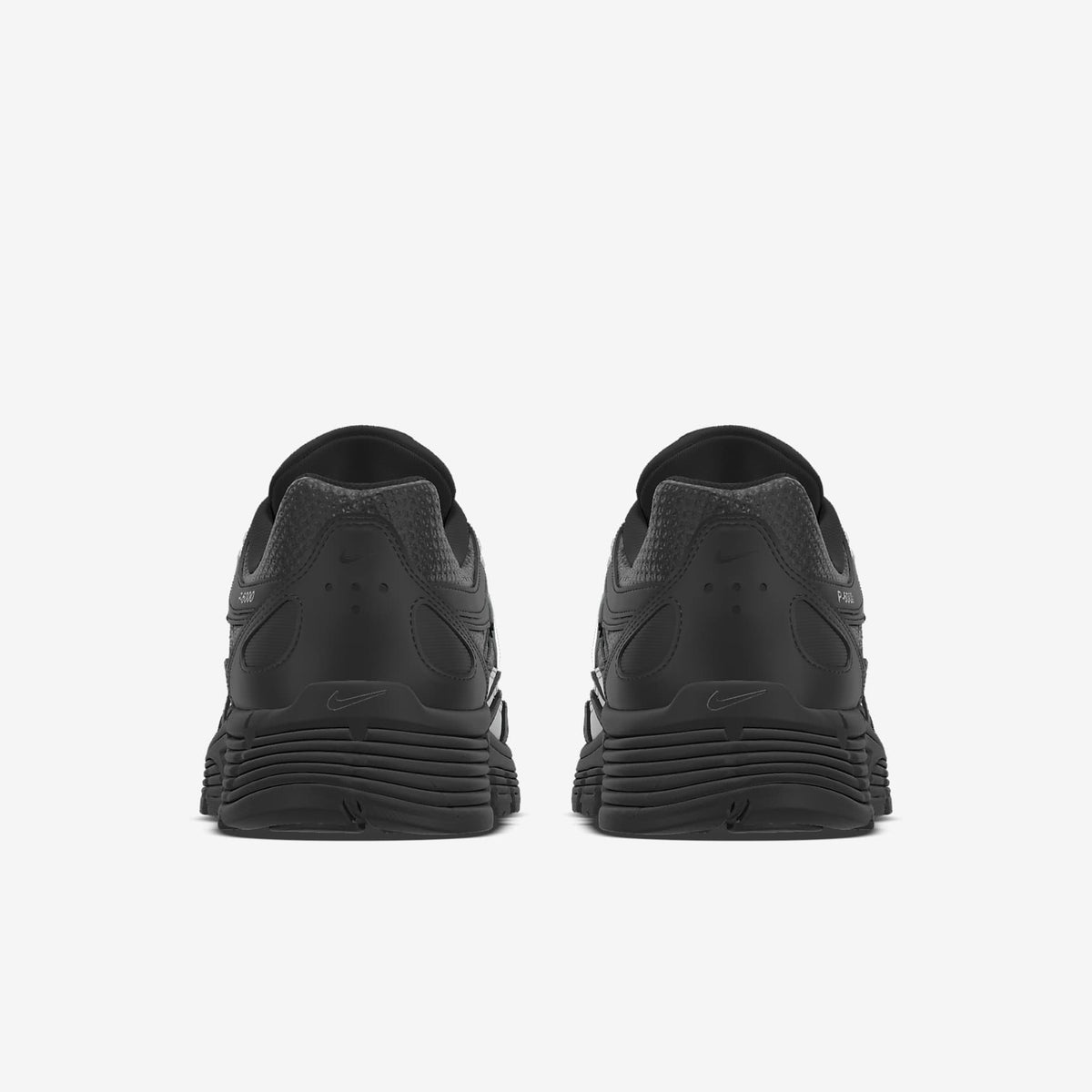 Nike P-6000 ¨C Black / Iridescent Swoosh Mesh Athletic Sneakers