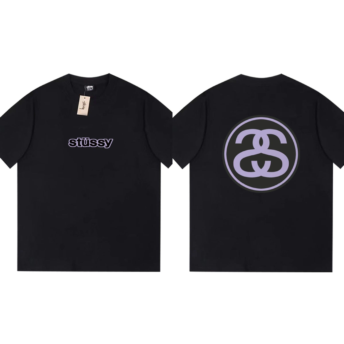 Stussy T-Shirts Loose Casual T-Shirts Same for Men and Women