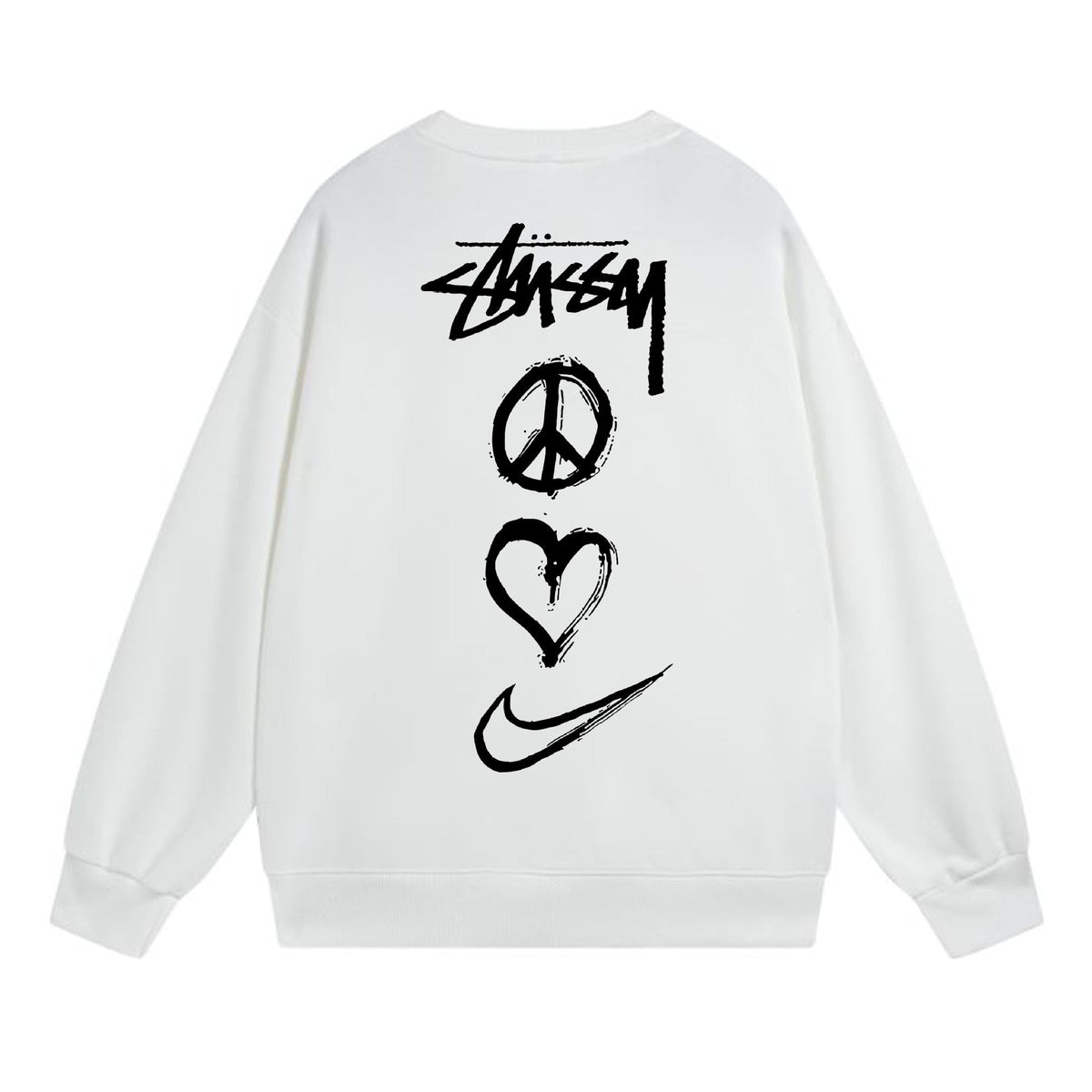 Stussy Sweatshirts Crew Neck Fleece Sweater