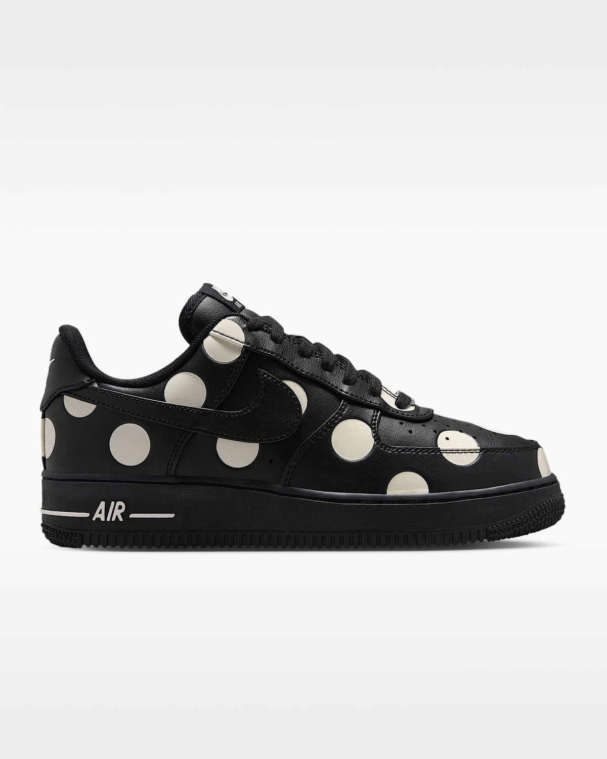 Nike Air Force 1 '07 Black White Polka Dot Sneakers mens low top shoes