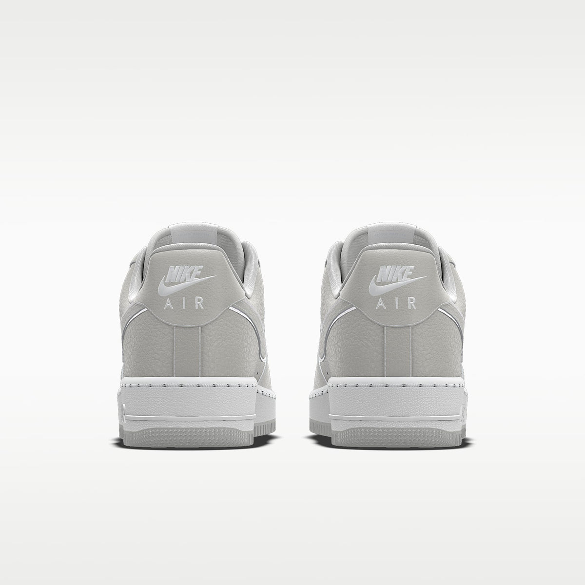 Nike Air Force 1 '07 Light Gray White Outline Monochrome Sneakers mens low top shoes