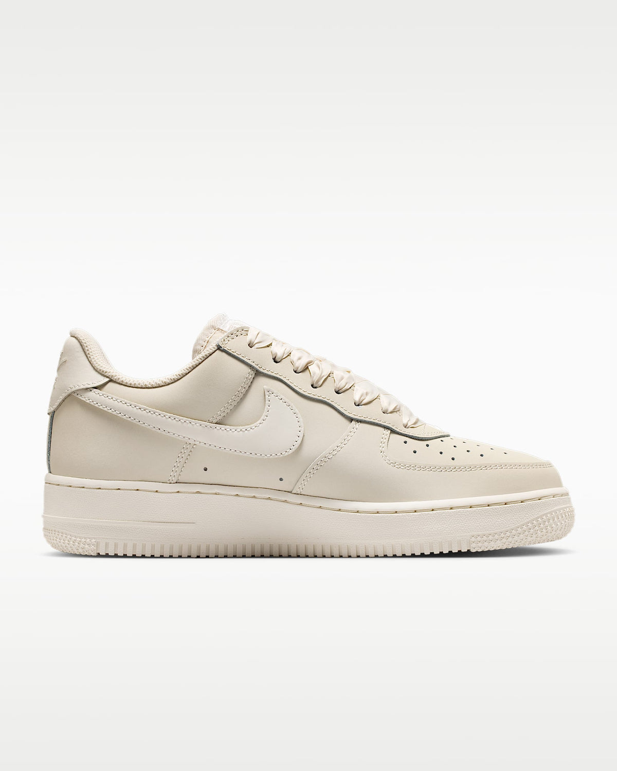 Nike Air Force 1 '07 Light Bone Satin Laces Sneakers mens low top shoes