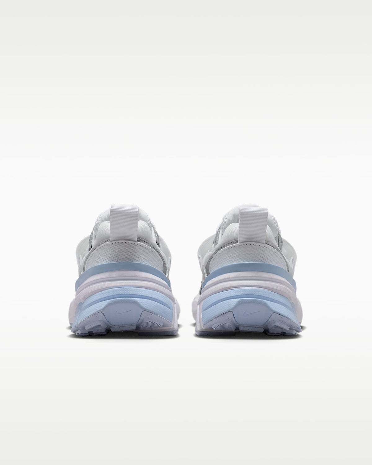 Nike V2K Run ¨C White / Silver / Light Blue Mesh Athletic Sneakers