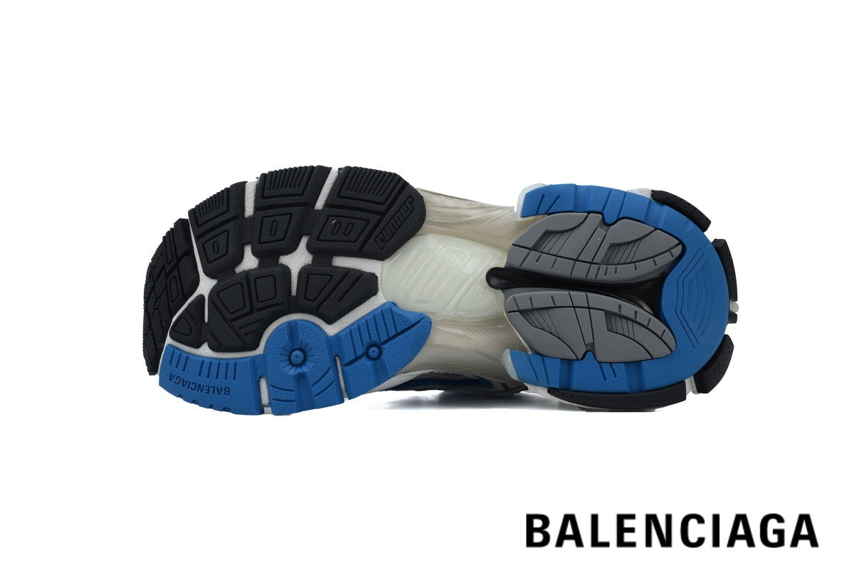 Balenciaga Runner men's shoes  women sneakers ¨C White & Blue