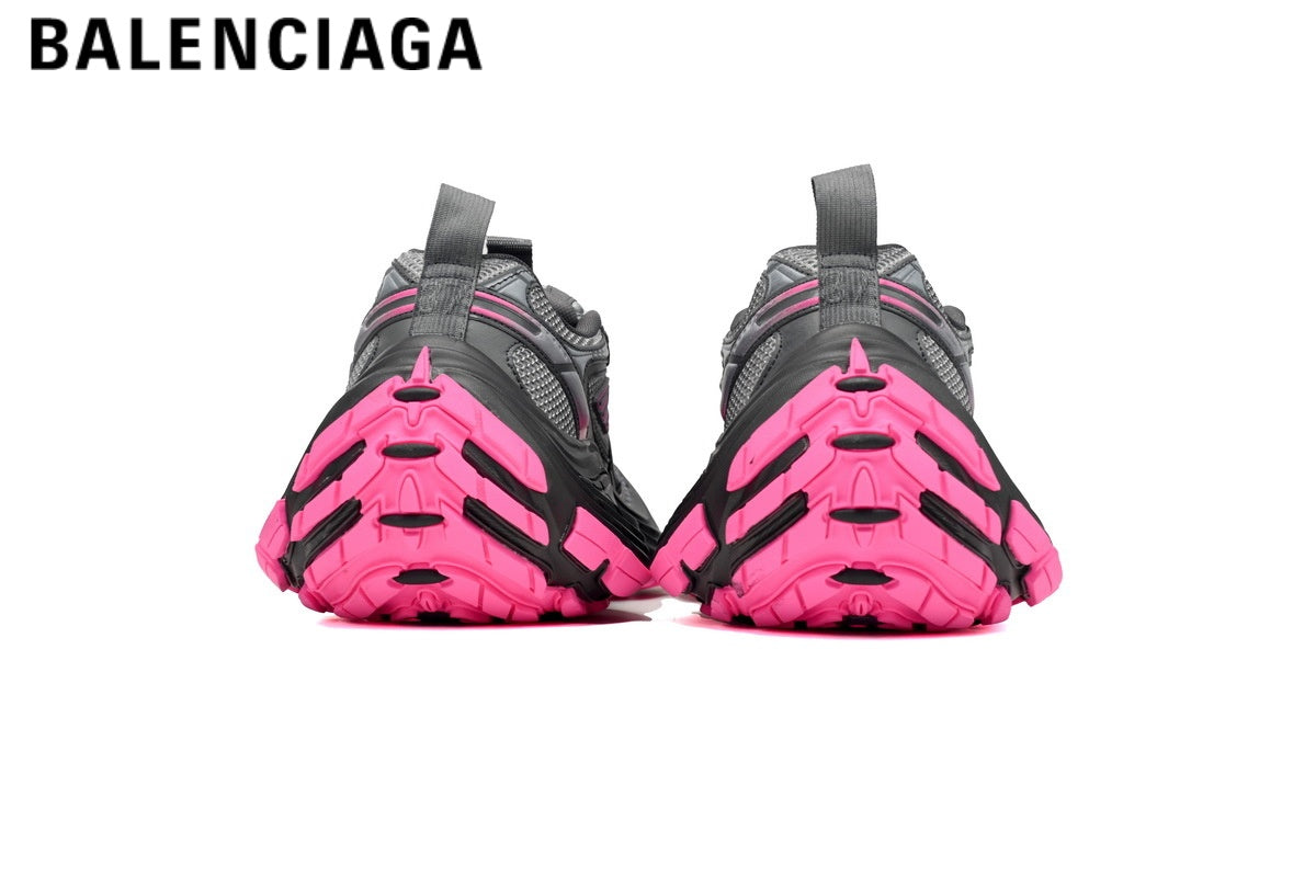 Balenciaga Cargo men's shoes  women sneakers ¡ª Dark Gray / Hot Pink