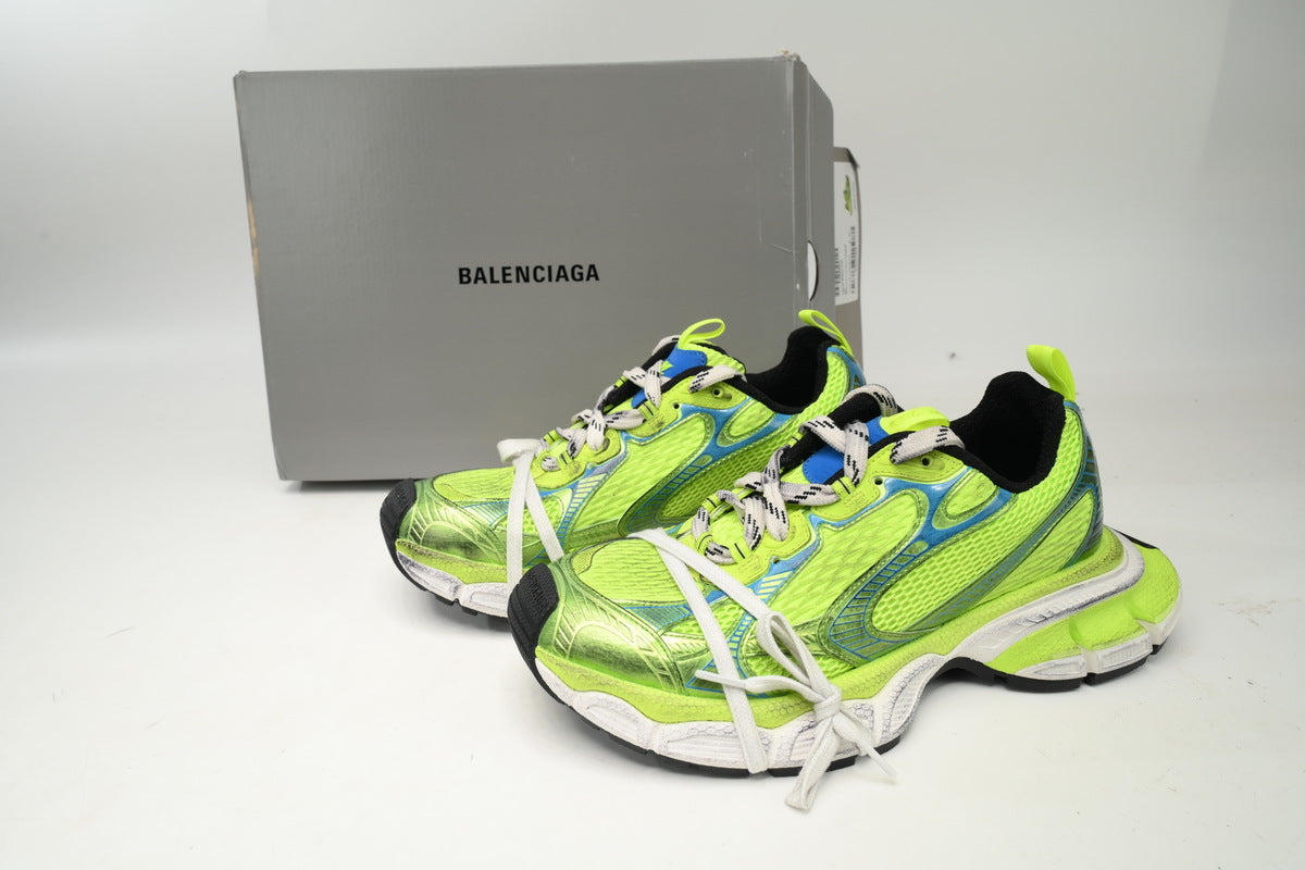 Balenciaga 3XL  men's shoes Track Sneaker ¨C Low-Top Chunky Sole balenciaga runners Fluorescent green