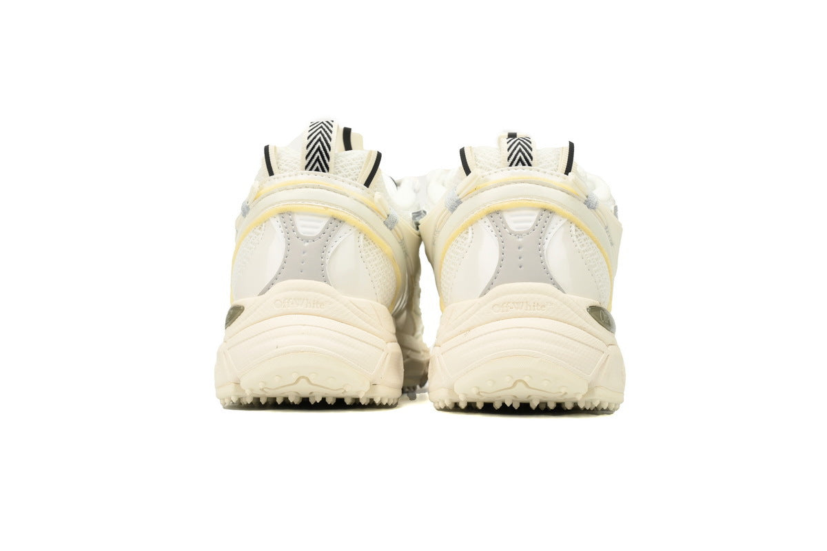 Off-White Be Right Back Women's Men's Shoes | White & Cream Mesh Retro Sneakers