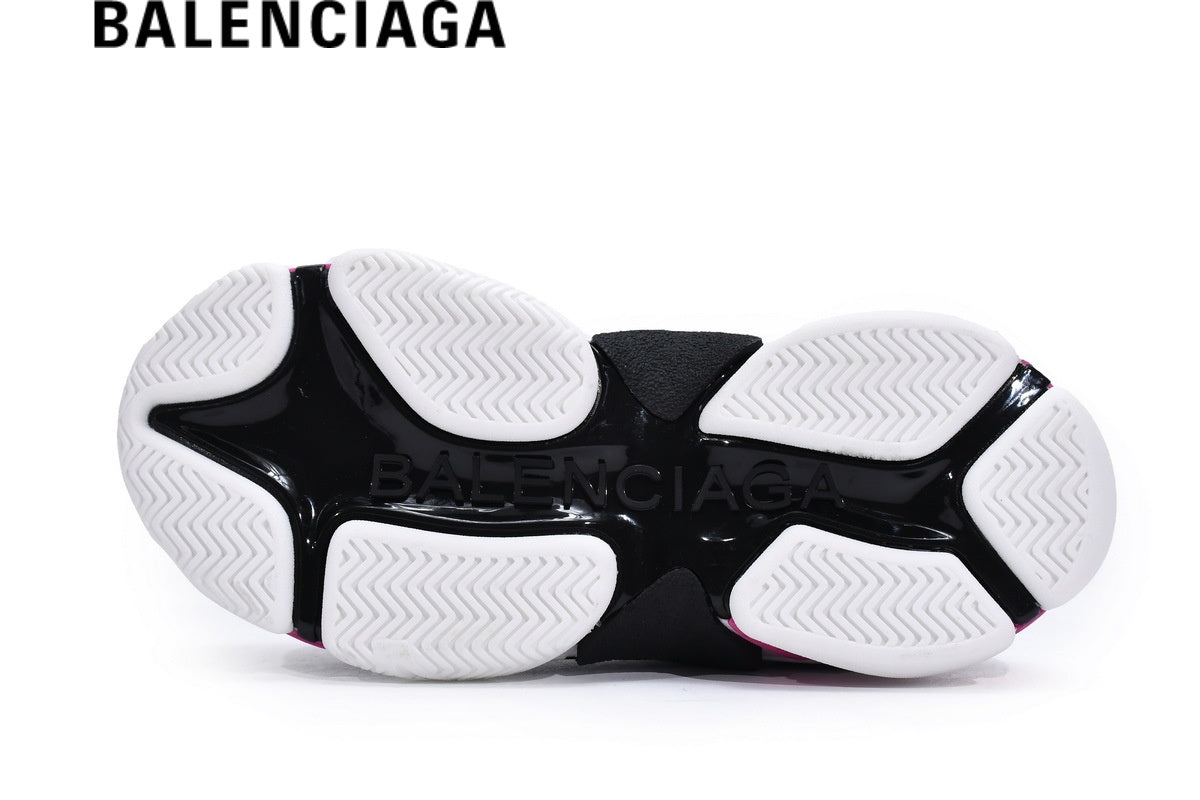 Balenciaga Triple men's shoes  women sneakers S White Black Pink