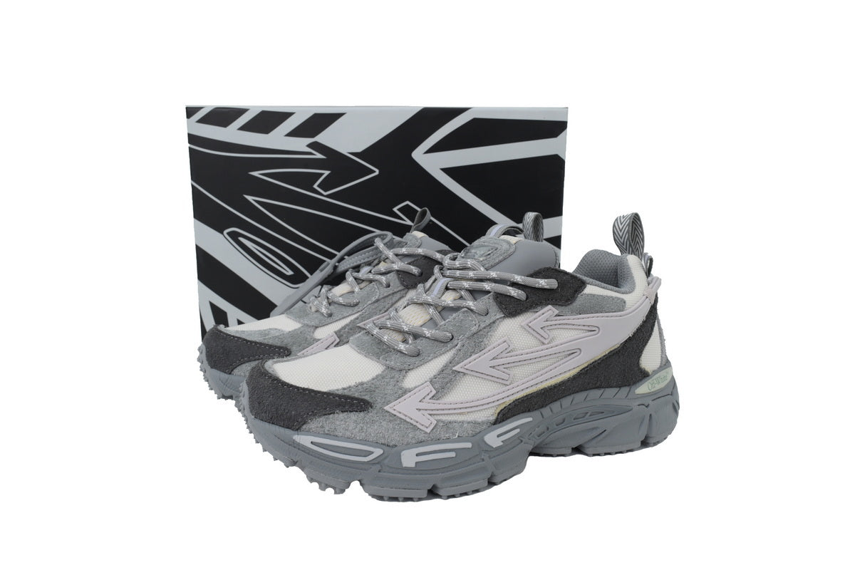 Off-White Be Right Back Women's Men's Gray & White Chunky Sneakers