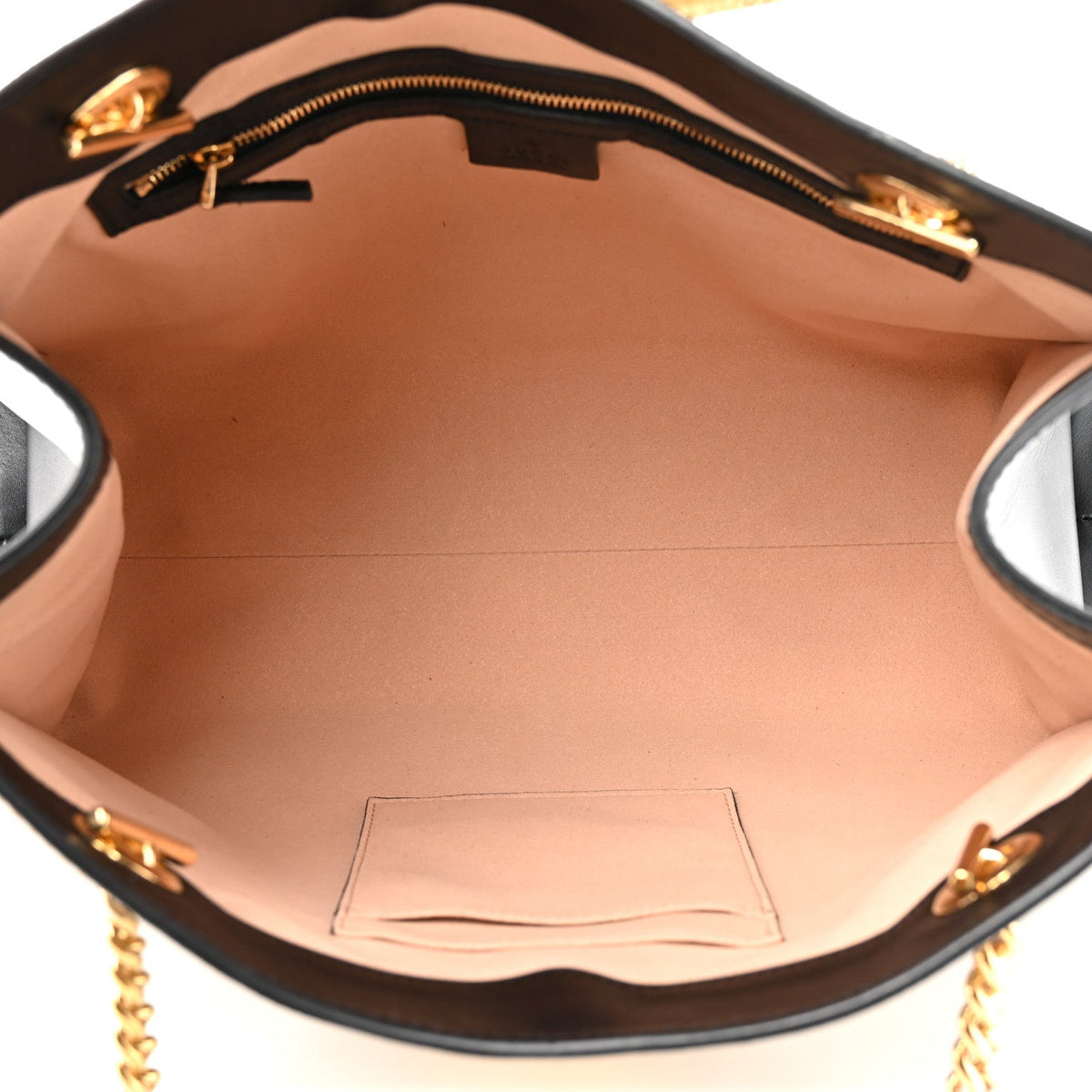 GG Supreme Monogram Bees Medium Padlock Tote Beige Oro Black
