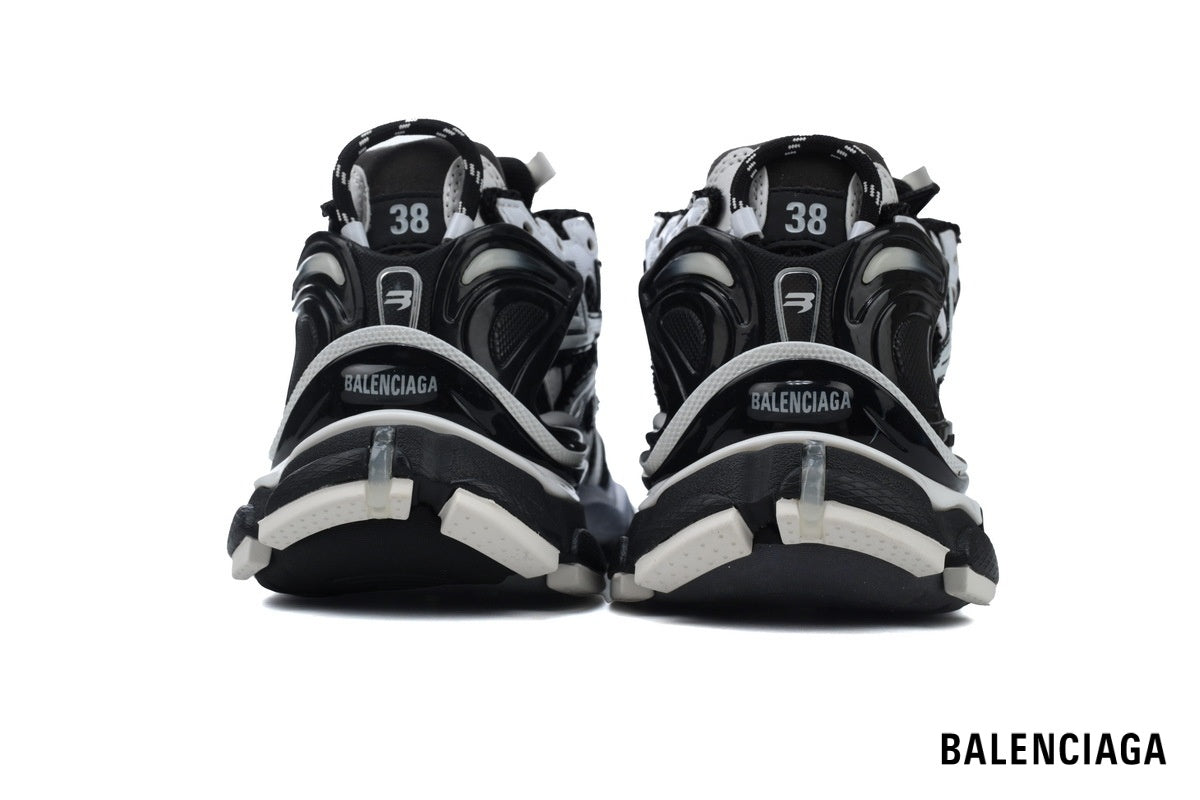 Balenciaga Runner men's shoes  women sneakers¨C Black & White