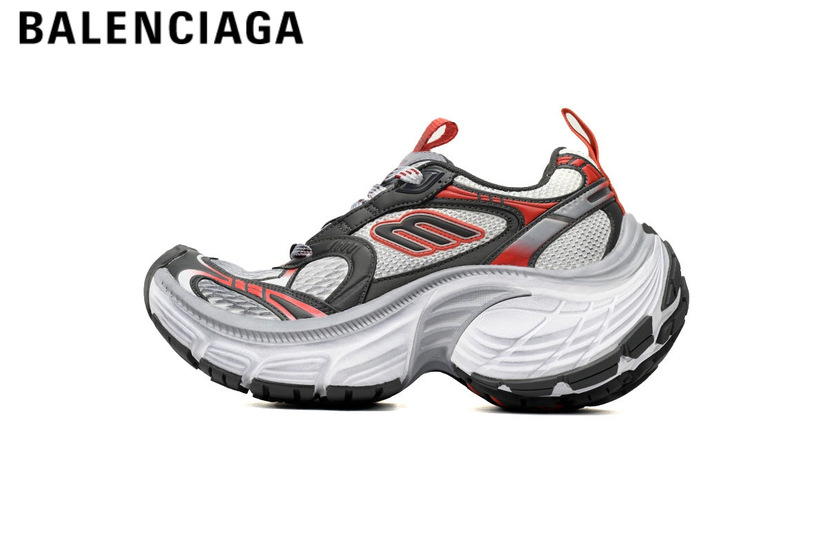 Balenciaga Cargo men's shoes  women sneakers ¡ª White / Black / Red